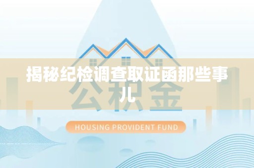 泰宁揭秘纪检调查取证函那些事儿