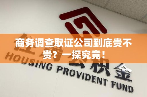 泰宁商务调查取证公司到底贵不贵？一探究竟！