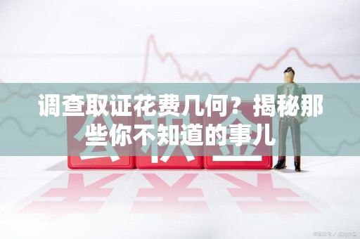 泰宁调查取证花费几何？揭秘那些你不知道的事儿
