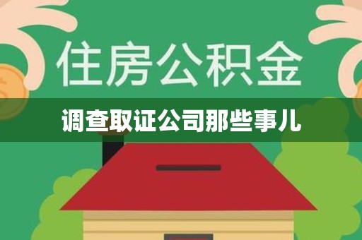 泰宁调查取证公司那些事儿